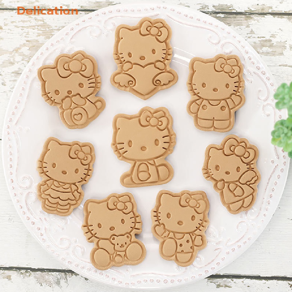 Set 8 Khuôn Làm Bánh Quy Hình Mèo 3D DIY