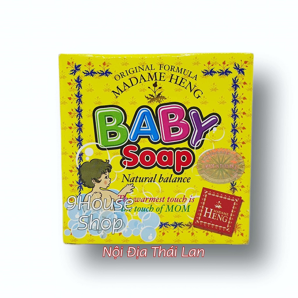 01 Xà Bông BABY SOAP MADAME HENG Ngừa Rôm Sảy & Dị Ứng Thái Lan 150gram