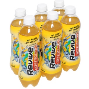 Lốc 6 Chai Nước Bù Khoáng Revive Vị Muối Khoáng 500ML/ Chanh Muối 390ML