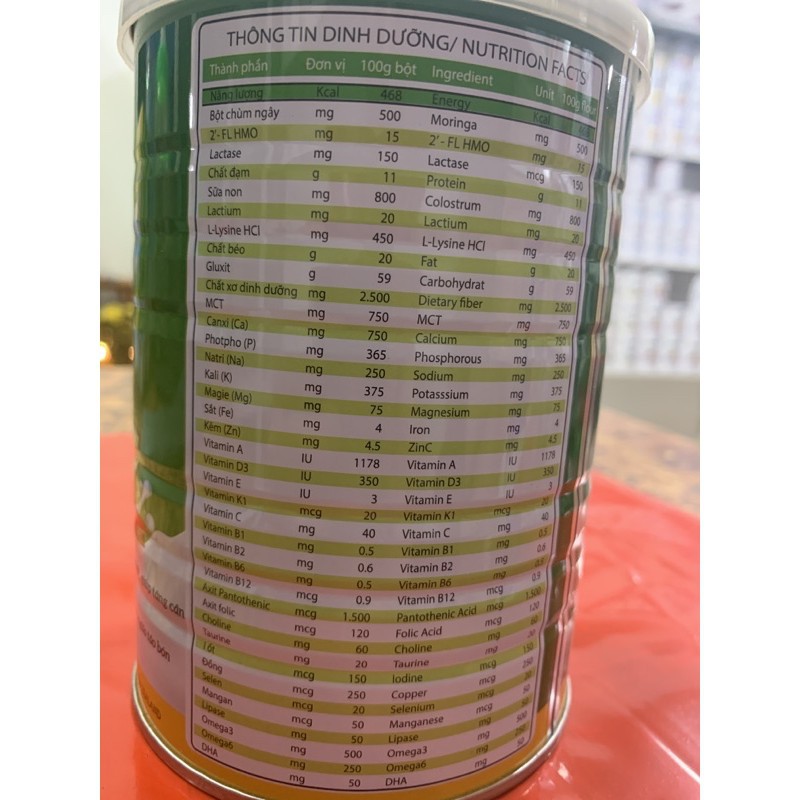 Sữa mát tăng cân, cải thiện biếng ăn, táo bón Babego 12-36 m trở lên 800g