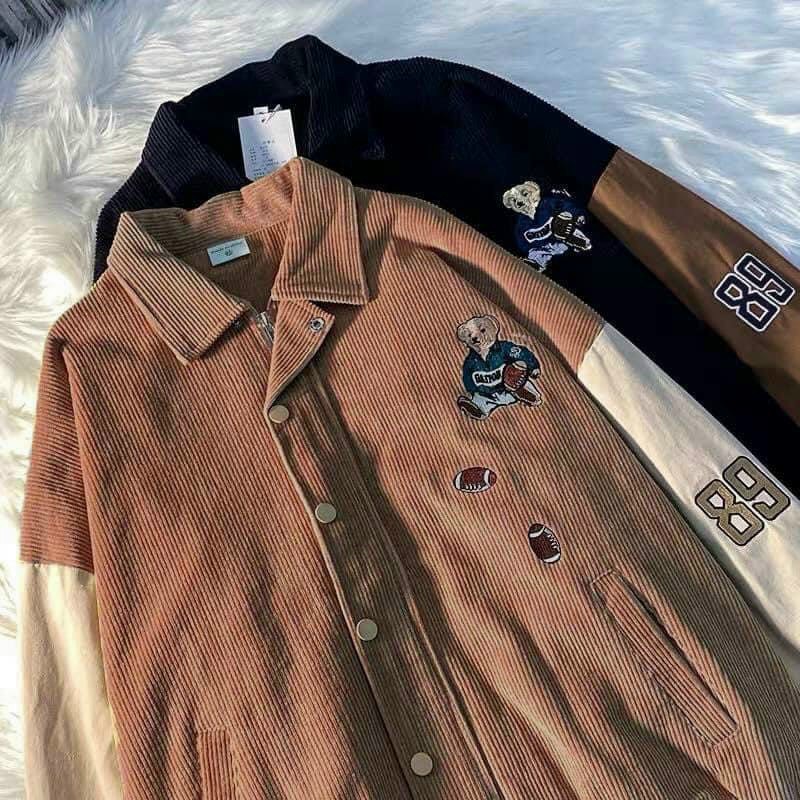 Áo Khoác Bomber Chất Nhung 89- Áo Bomber Nam Nữ Unisex Nhung Siêu Đẹp - GAKNH5