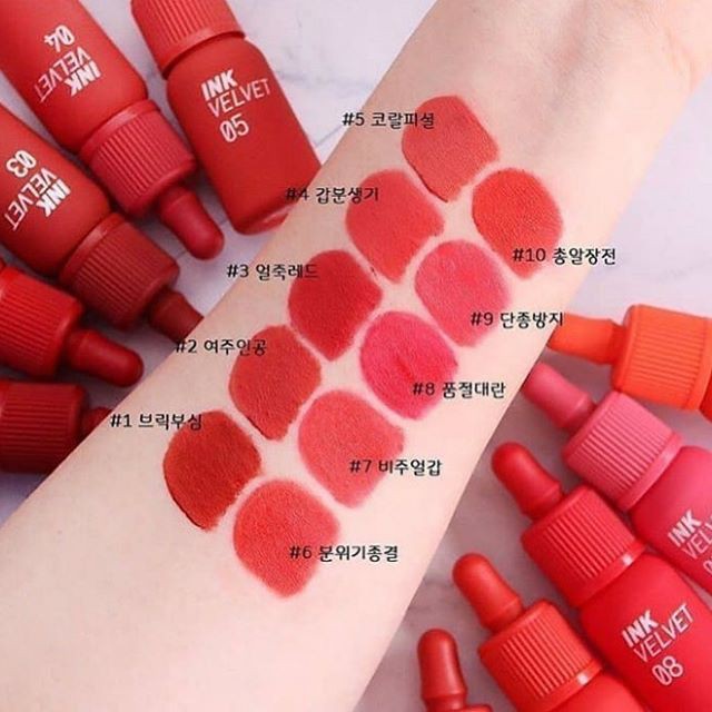 (Chính Hãng) Son Kem Peripera Lip Tint Ink Velvet Tint #02 Đỏ Cánh Hồng Khô