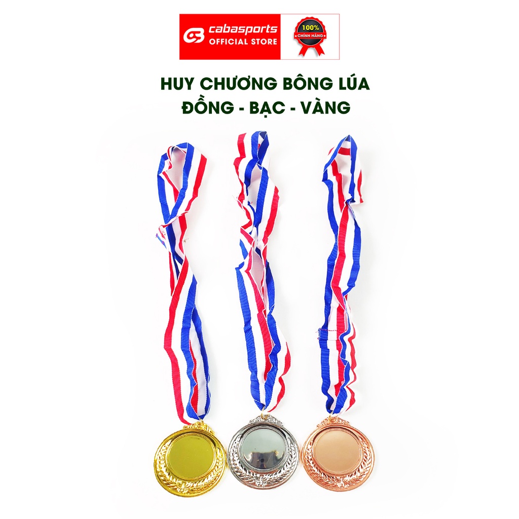 Huy chương bóng đá bóng chuyền cầu lông CabaSports vàng bạc đồng chất lượng giá rẻ