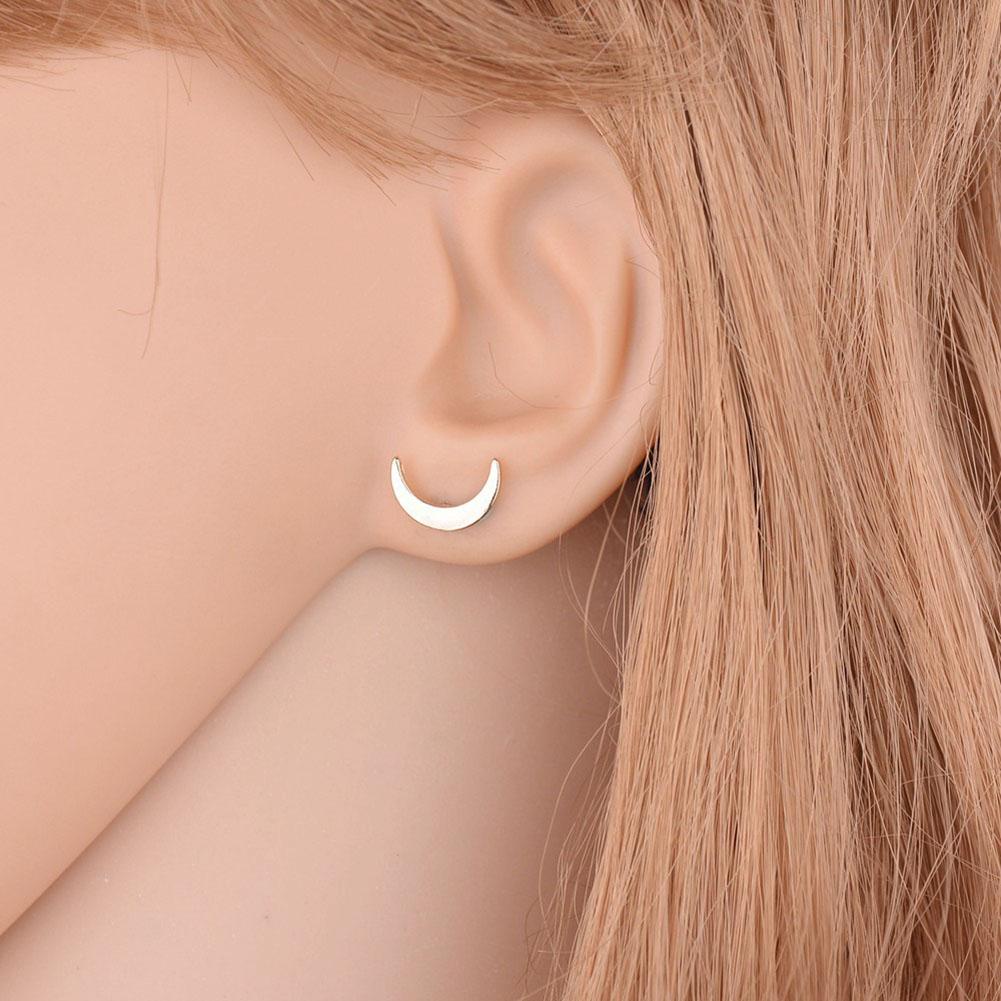 Set 3 Khuyên Tai Mạ Vàng/Bạc Hình Ngôi Sao/Trái Tim Dễ Thương Thời Trang