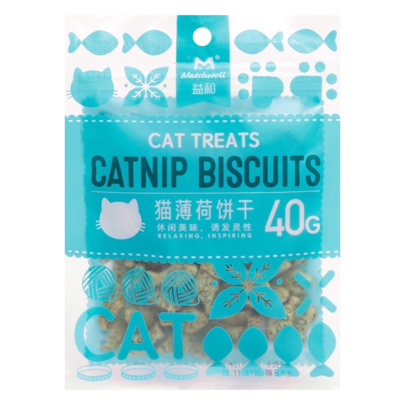 Bánh quy cá CATNIP BISCUITS tiêu búi lông, sạch răng và hôi miệng cho mèo gói 40G