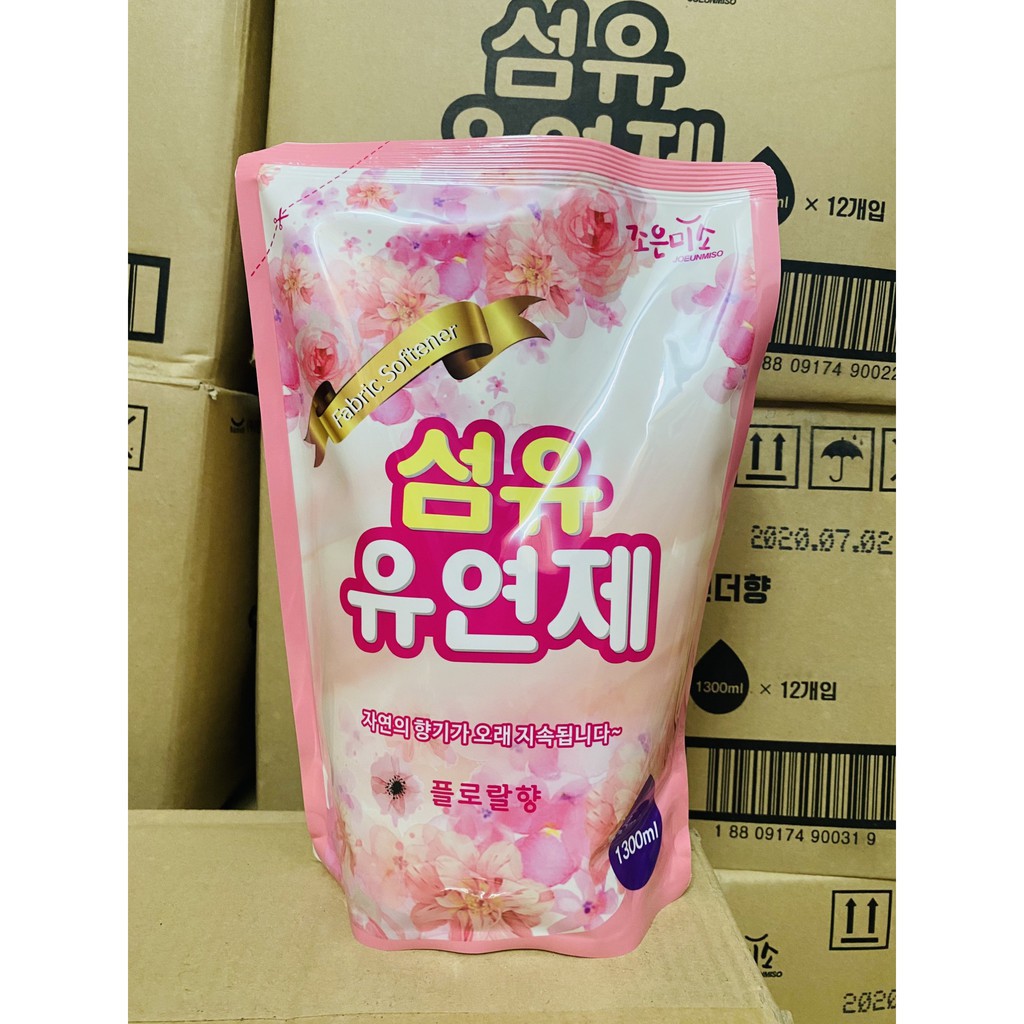 Nước Xả Vải Hàn Quốc JOEUNMISO 1300ML Chính Hãng 5.0 hương thơm dịu nhẹ an toàn cho da