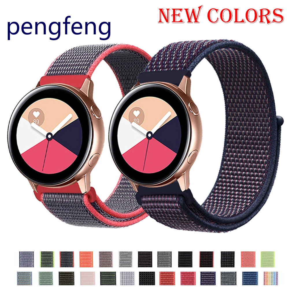 Dây đeo bện nylon thay thế cho đồng hồ thông minh Samsung Galaxy Watch Active 42mm