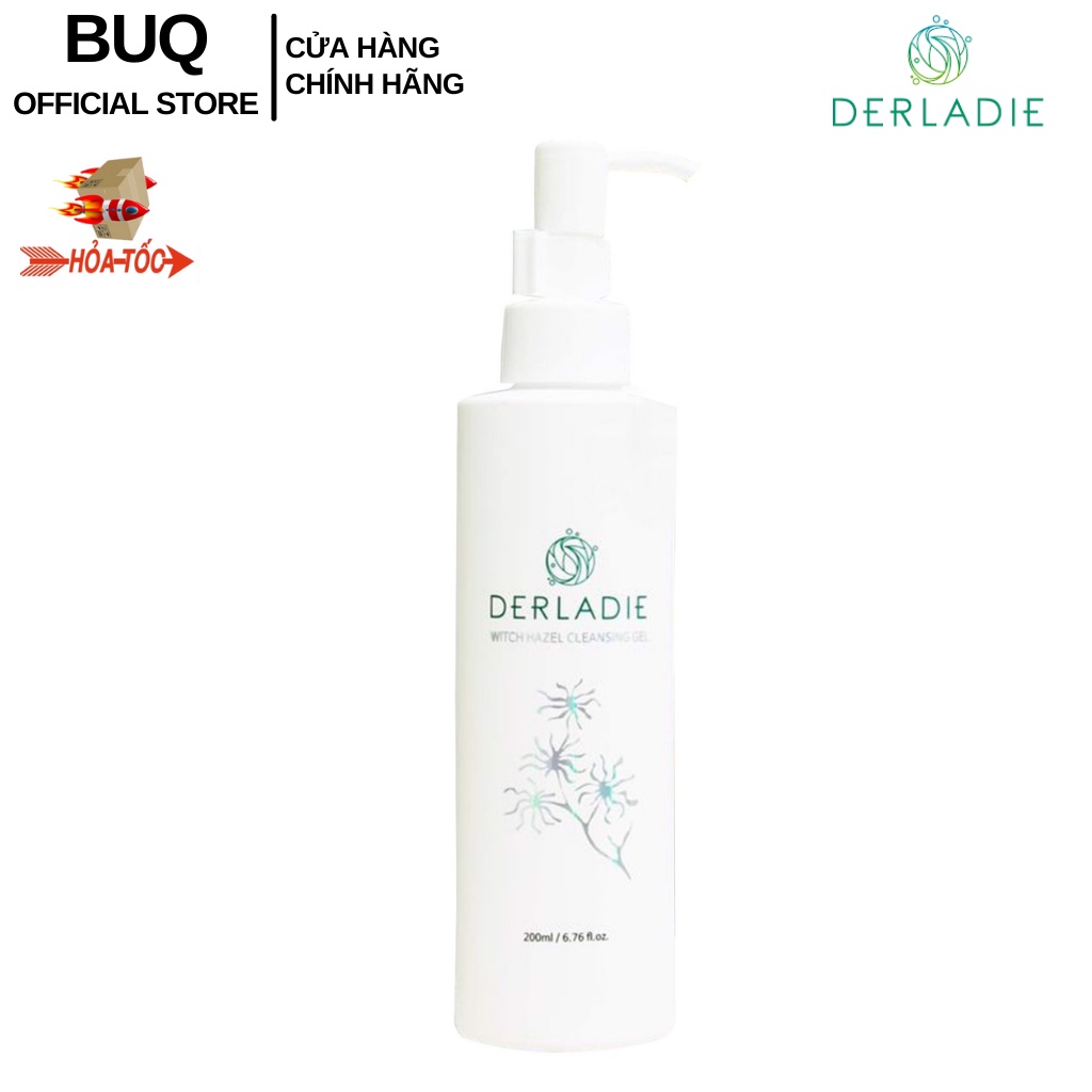 Sữa rửa mặt Derladie Witch Hazel Cleansing Gel làm sạch, ngừa mụn trên da 200ml