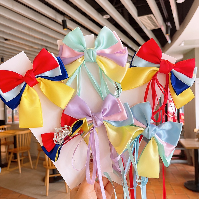 Phụ Kiện Kẹp Nơ Thời Trang Nhật Hàn Xinh Xắn Cho Bé Gái 2022