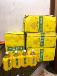 1 thùng 12 chai nước Lê, Đào loại 1 lít