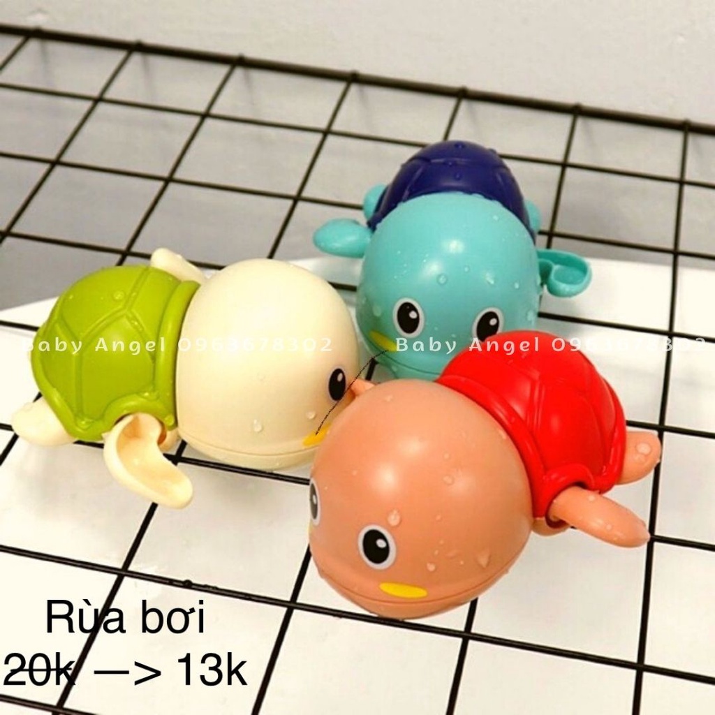 [𝐆𝐈𝐀́ 𝐇𝐔̉𝐘 𝐃𝐈𝐄̣̂𝐓] Rùa, vịt, chim cánh cụt tắm chạy cót cho bé, size to, chạy khỏe, nhựa PP an toàn cho bé