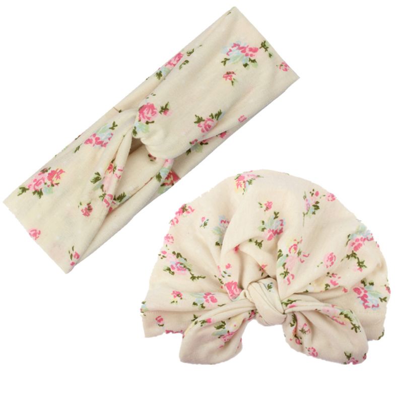 Set 2 băng đô vải đính nơ xinh xắn cho mẹ và bé