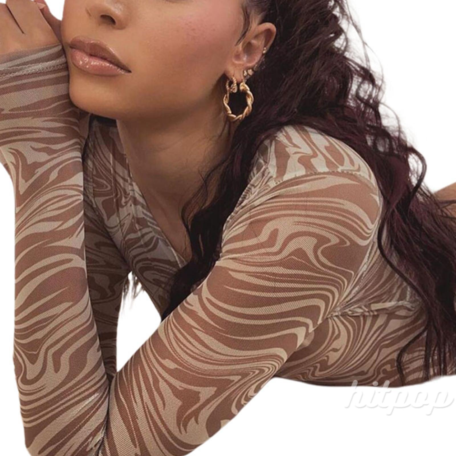 Áo Nữ Tay Dài Họa Tiết Gợn Sóng Thời Trang | BigBuy360 - bigbuy360.vn