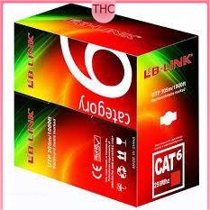 Thùng Cuộn dây mạng cat6 Lblink 8 lõi dài 305m - dây internet xịn tốt cao cấp