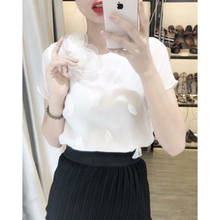 Áo tơ tằm hoa 3D siu xinhhh