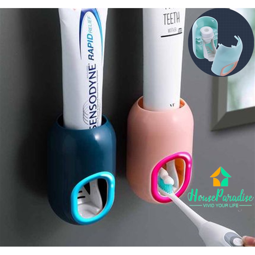 Dụng cụ nặn kem đánh răng tự động thiết kế gắn tường tiện lợi