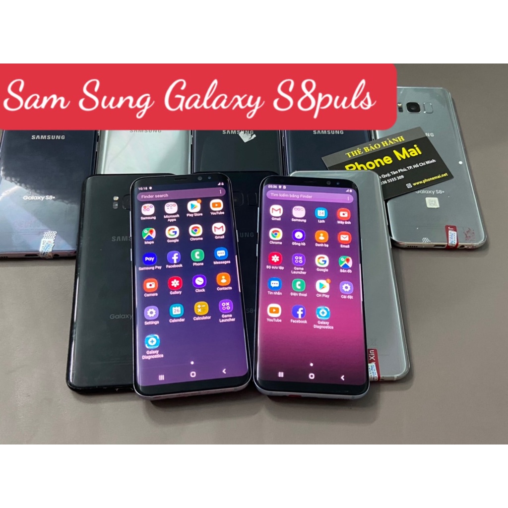 Điện Thoại Samsung Galaxy S8+ (Plus) Ram 4G/64G Nguyên Zin Nhập Khẩu - Chơi PUBG, Liên Quân, Free Fire mượt