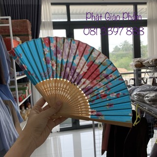 Quạt Tay Cổ Trang - Vải Lụa cao cấp