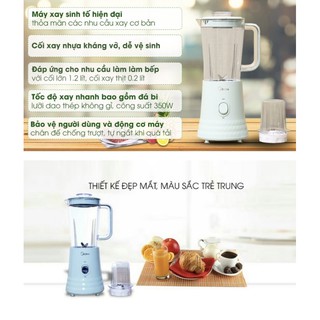 Máy xay sinh tố midea mj-bl35 xanh