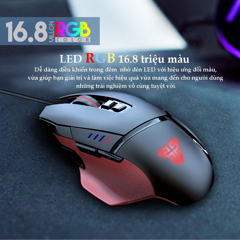 Chuột máy tính Gaming FANTECH X11 DAREDEVIL 8000DPI LED RGB 16,8 Triệu Màu 8 Phím Macro - Hãng phân phối chính hãng