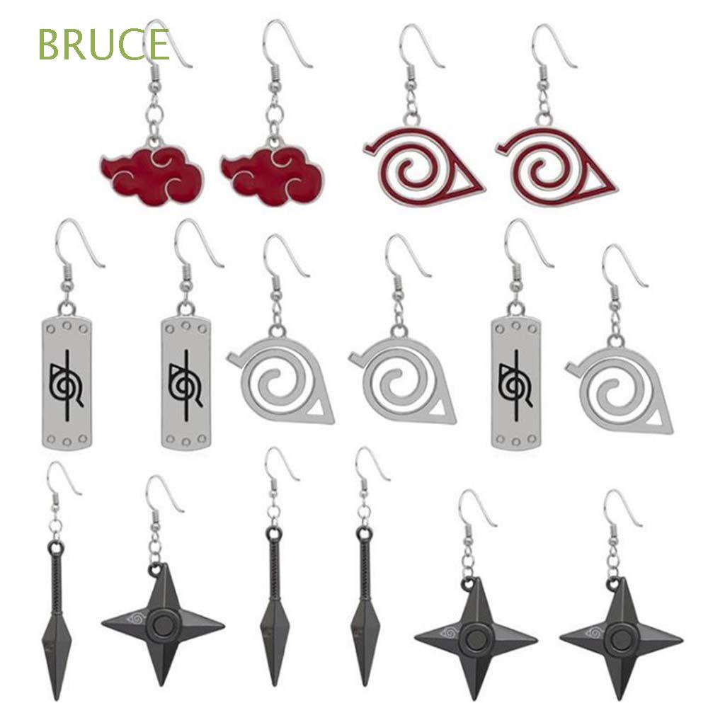 Khuyên tai dáng dài phong cách anime Naruto Akatsuki thời trang sáng tạo cho nam và nữ