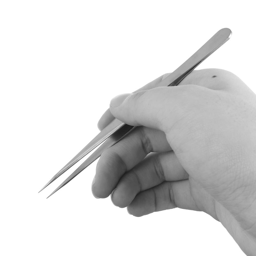 1 Nhíp Gắp Lông Mi Giả Cong / Thẳng Bằng Thép Không Gỉ Chuyên Nghiệp