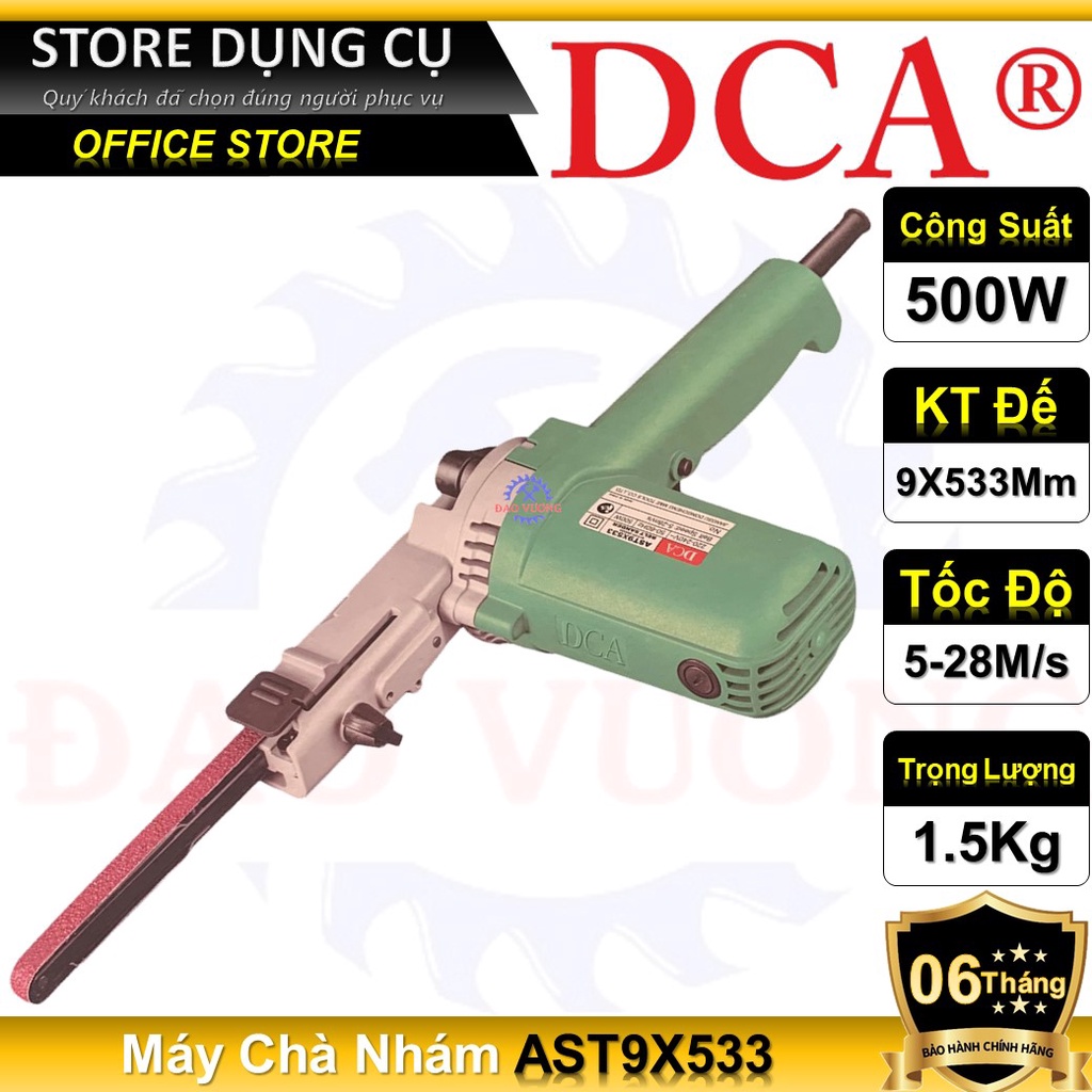500W Máy chà nhám băng DCA AST9X533 AST9×533, máy  đánh giấy ráp băng cầm tay