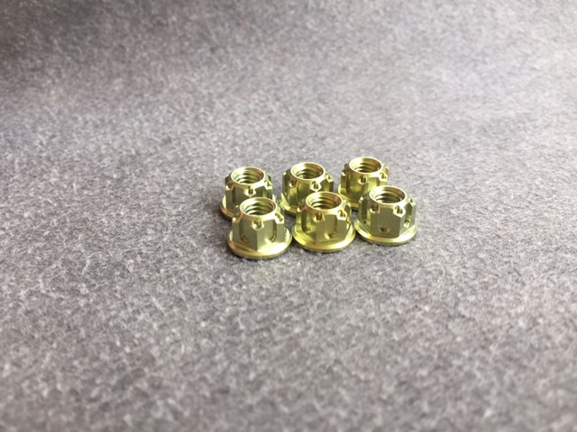 Tán 6mm gr5 đủ màu cho xe máy