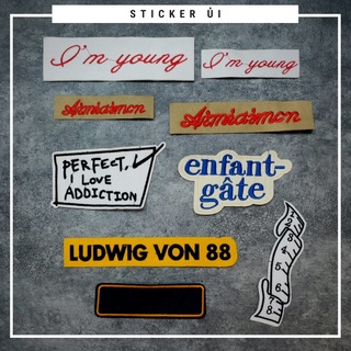 Sticker ủi áo Cao cấp - CÓ SẴN KEO ỦI - sticker vải dùng làm miếng vá áo, phụ kiện trang trí quần áo, balo, giày, nón