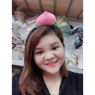 Băng Đô Cài Tóc Trái Đào Đơn