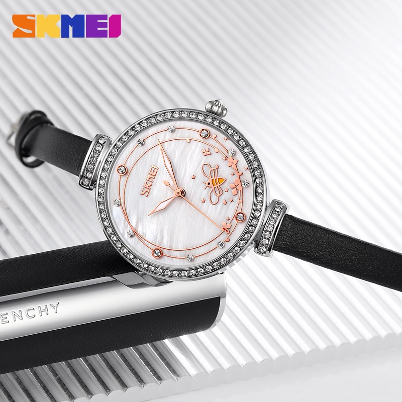 Đồng Hồ Quartz SKMEI 9142 Chống Thấm Nước Và Chống Sốc Với Dây Đeo Da