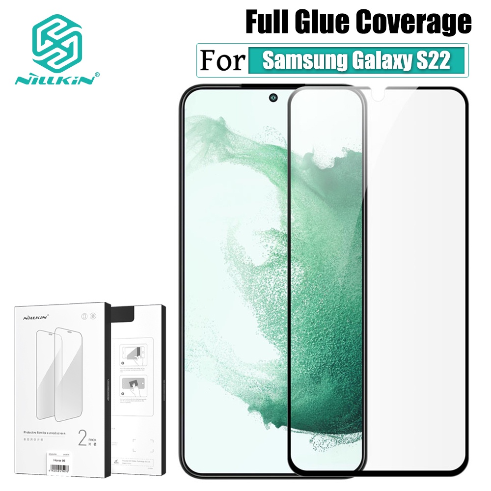 (kính không cường lực) Set 2 NILLKIN Bảo Vệ Màn Hình Điện Thoại Samsung Galaxy S22 Kèm Phụ Kiện