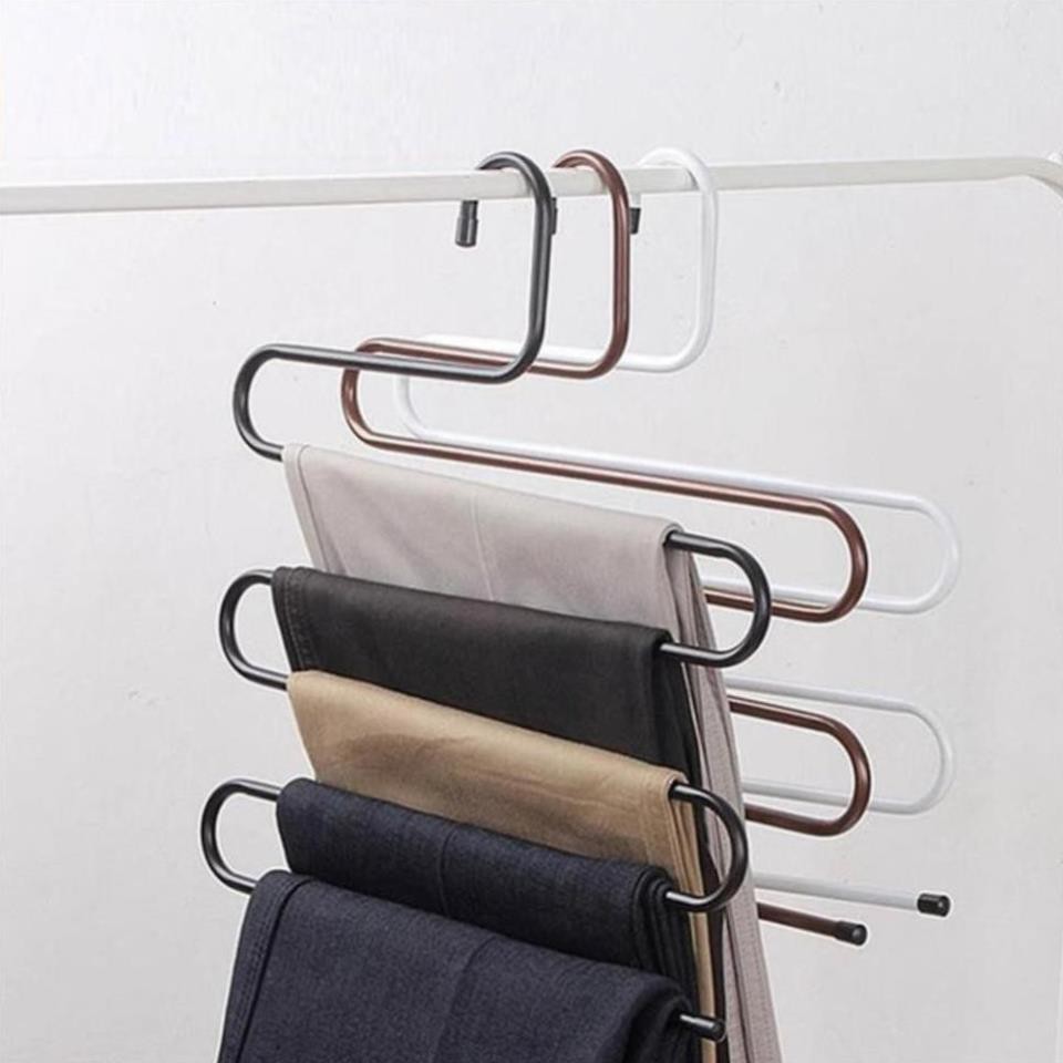[Loại 1 Tốt Nhất] Móc treo quần áo và khăn 5 tầng - Móc treo đồ đa năng Thông Minh - Đồ Gia Dụng Thông Minh