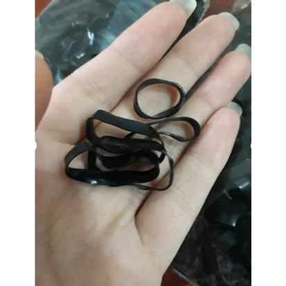 50g Chun/thun buộc tóc, cột tóc màu đen đơn giản cho bạn nữ và bé gái CT008