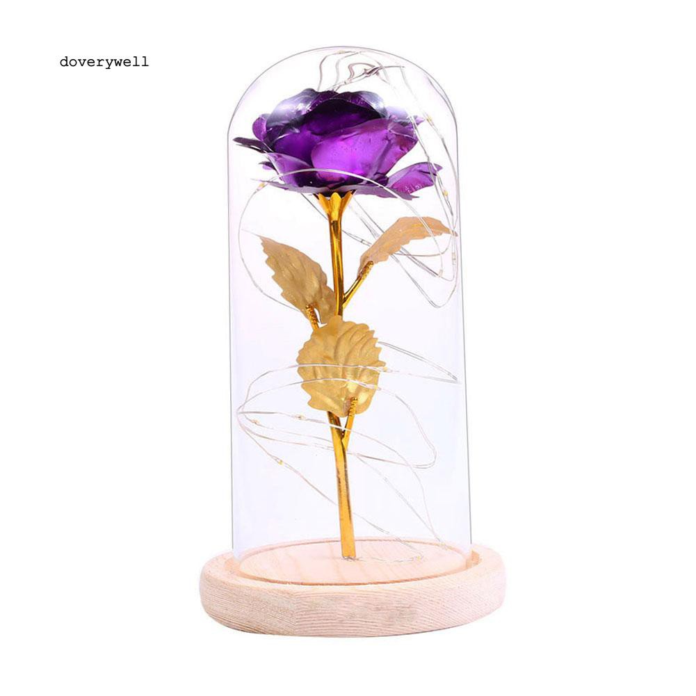 Đèn LED hoa hồng thủy tinh dùng trong trang trí