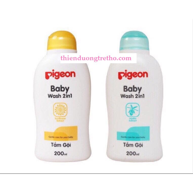 Sữa tắm dịu nhẹ Pigeon 200ml Hoa Hướng Dương/ Jojoba