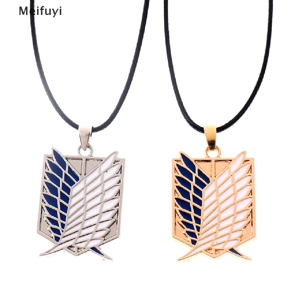 [Meifuyi] Attack On Titan Necklace Wings Of Liberty Freedom Investigation Corps Necklace COD