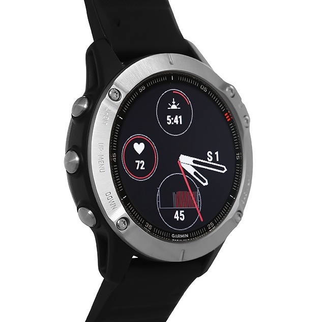 Đồng hồ thông minh Garmin Fenix 6 Đen kháng nước 10ATM đo nồng độ SPO2 màn hình MIP 1.3&quot; - Chính hãng BH 12 tháng