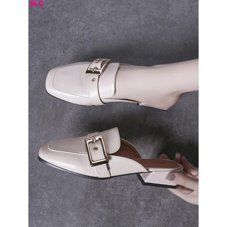 Giày sục mũi vuông thời trang hè sành điệu cho nữ