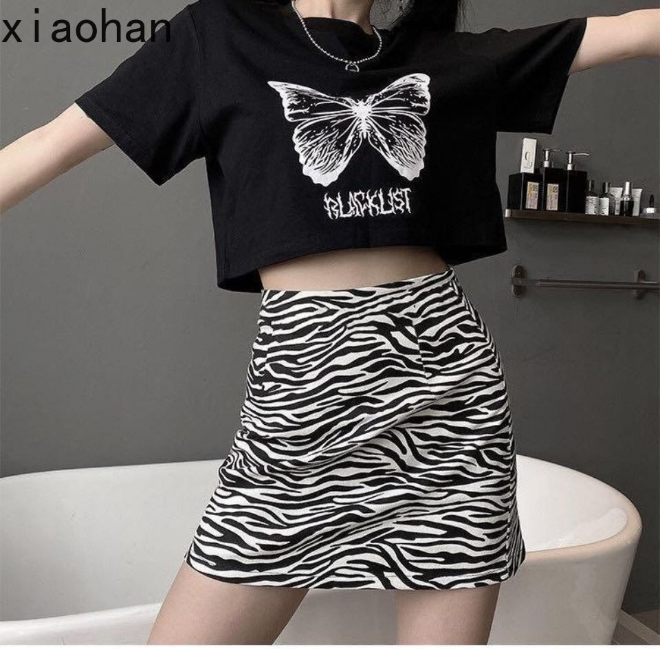 Chân Váy Chữ A Lưng Cao Họa Tiết Ngựa Vằn Thời Trang Hè 2021 Cho Nữ | BigBuy360 - bigbuy360.vn