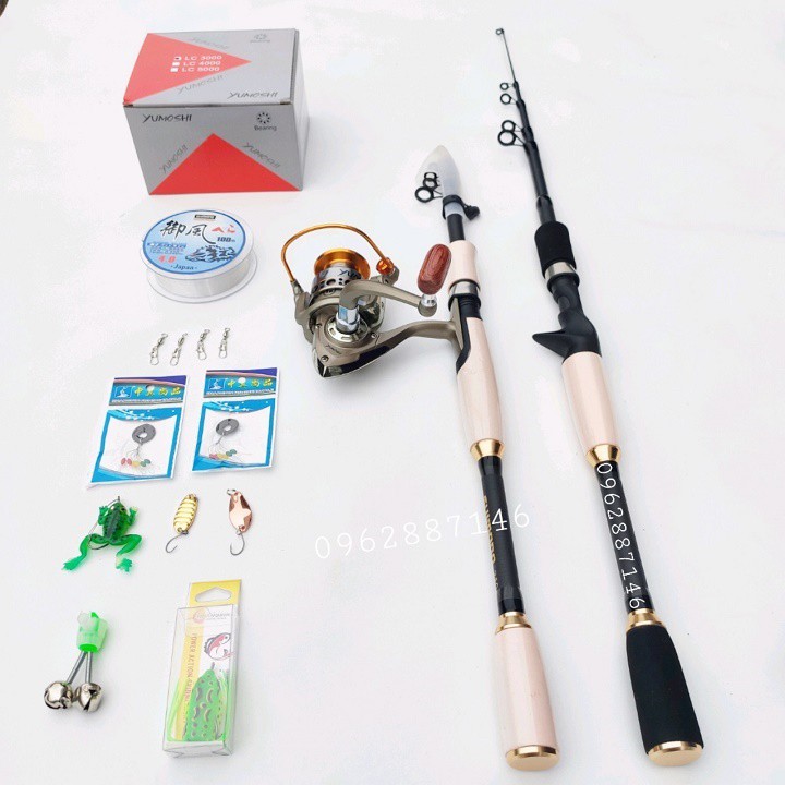 bộ cần câu lure shimano rút catbon siêu khỏe