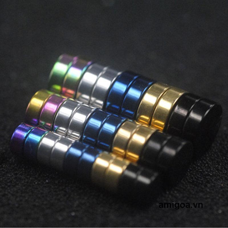 Khuyên Tai Bằng Thép Titan Không Cần Xỏ Lỗ Có Nam Châm Màu Đen Cho Nam Và Nữ