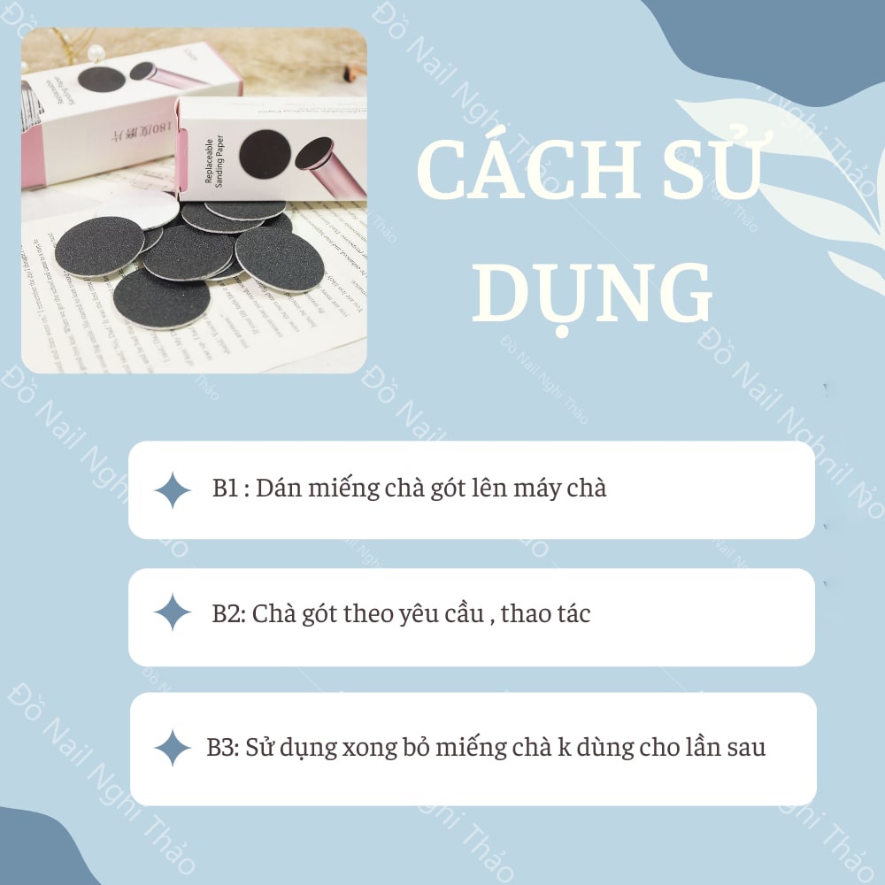 Miếng chà gót chân hộp 60 miếng