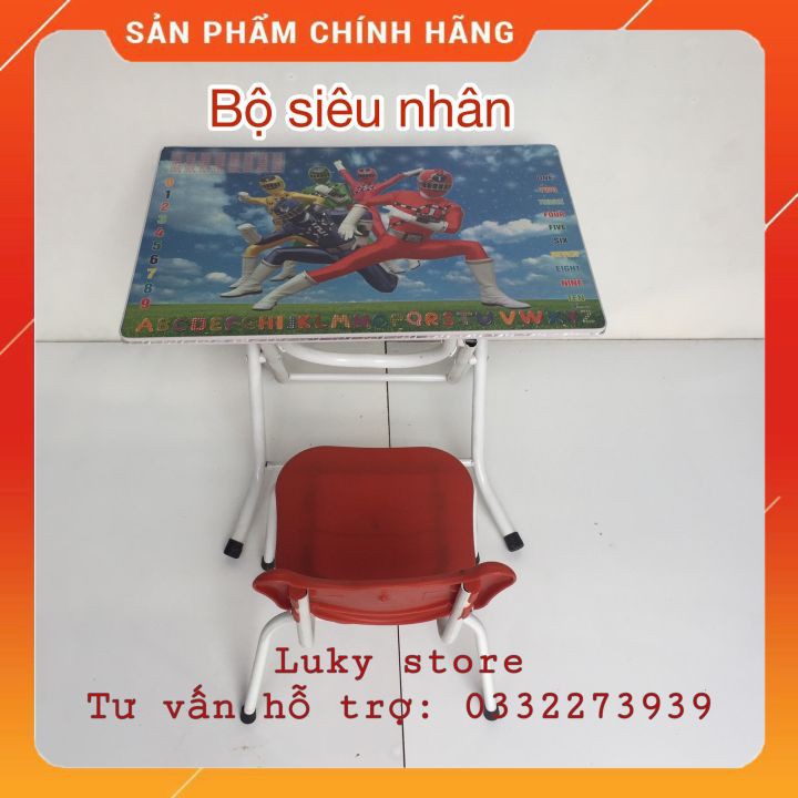 Bộ bàn làm việc học tập chân cao gấp gọn dành cho học sinh sinh viên kèm ghế (FREE SHIP)