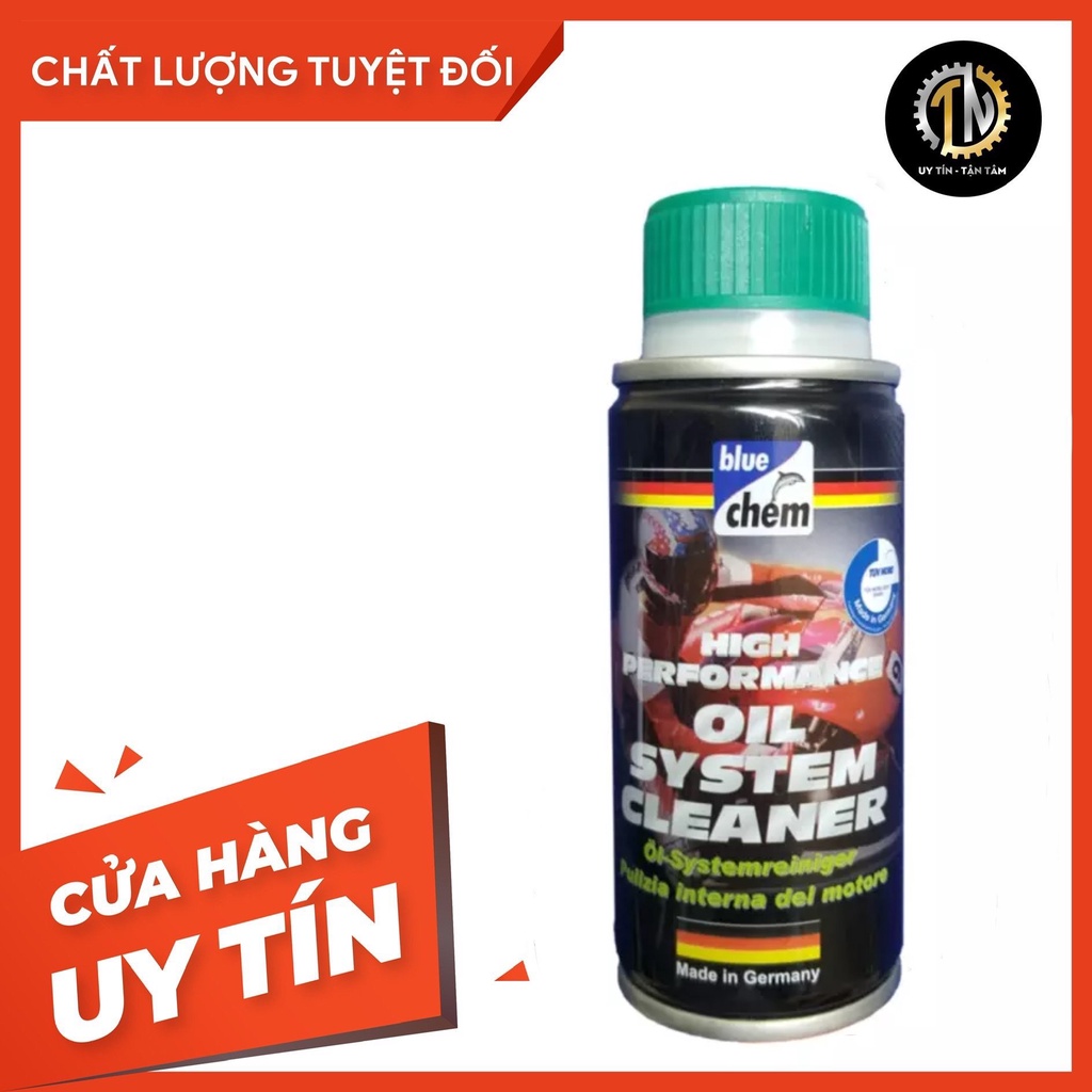 Vệ sinh buồng nhớt trước khi thay nhớt Bluechem Oil System Cleaner 50ml (nắp xanh)