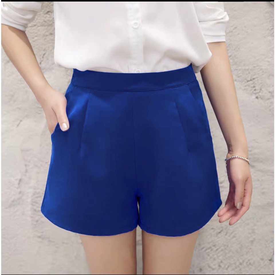 Quần short nữ chất tuyết mưa Hàn co dãn Cao cấp dày dặn Quần sooc đùi nữ có túi ôm mông ALALA