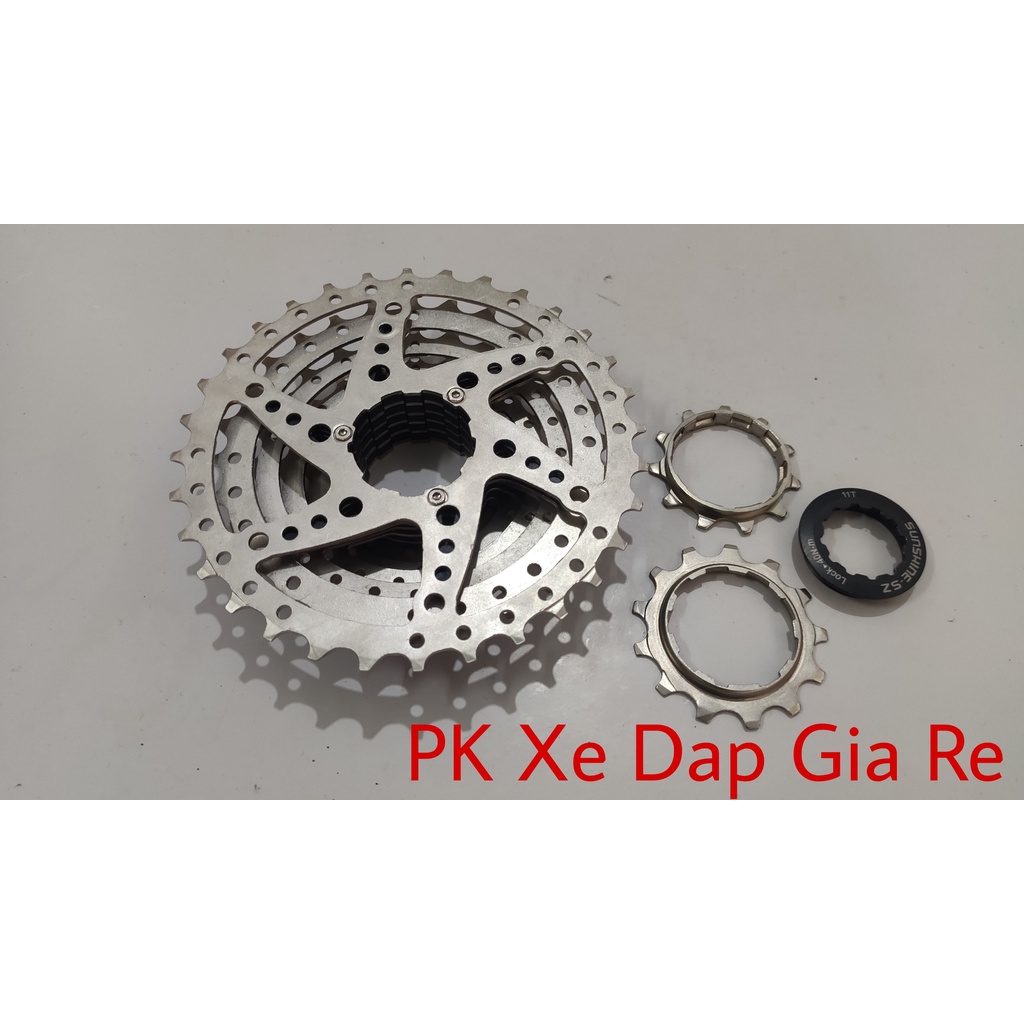 Líp thả xe đạp thể thao 8 tầng, Líp thả 8 tầng Sunshine 11-28,32,36T cao cấp - PK Xe Dap Gia Re