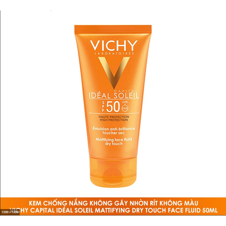 Kem Chống Nắng VICHY IDEAL SOLEIL Cho Da Dầu SPF 50+(50ml) | BigBuy360 - bigbuy360.vn