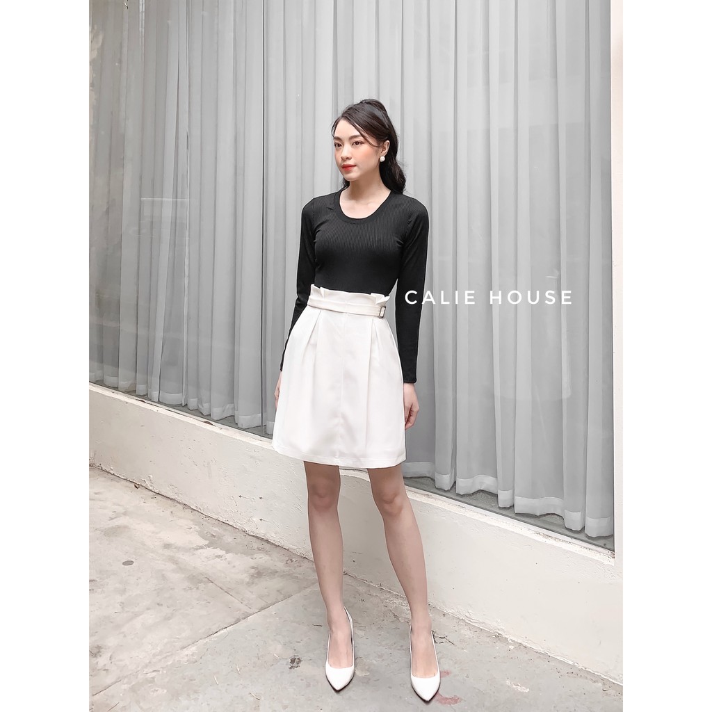Chân váy xếp ly cạp kèm đai thời trang công sở CV27 | BigBuy360 - bigbuy360.vn