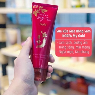 🌈🌈SỮA RỬA MẶT MY GOLD KOREA RED GINSENG FOAM CLEANSING 🌈🌈